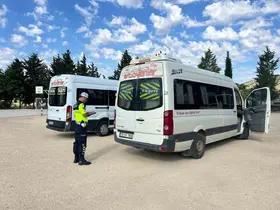 Kilis’te okul servislerine jandarma denetimi
