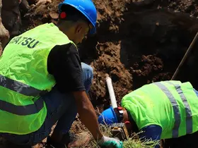 Kırıkhan Karaçağıl’da içme suyu altyapısı yenileniyor
