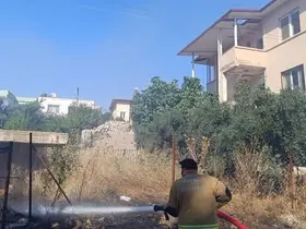 Kırıkhan’da bahçe yangını
