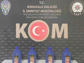 Kırıkkale’de kargo paketinde 20 litre etil alkol ele geçirildi
