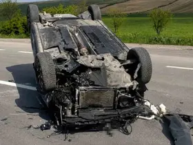 Kırıkkale’de kontrolden çıkan otomobil takla attı: 1 yaralı
