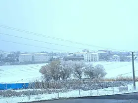 Kırşehir'de yüksek kesimler beyaza büründü