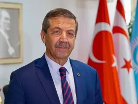 KKTC Dışişleri Bakanı Ertuğruloğlu: "Kıbrıs Türk halkının geleceğinin yegane zemini, egemen eşit iki devlettir"
