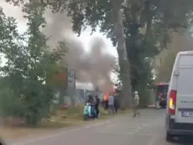 Kocaeli’de hurdalıkta korkutan yangın
