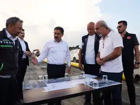 Koçören TOKİ bölgesinde 7 kilometrelik yol çalışması sürüyor
