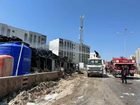Konteyner yatakhane alevlere teslim oldu

