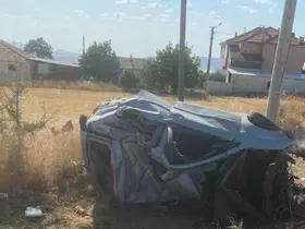 Kontrolden çıkan otomobil şarampole yuvarlandı: 1 ölü
