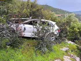 Kontrolden çıkan otomobil uçuruma yuvarlandı: 1 ölü
