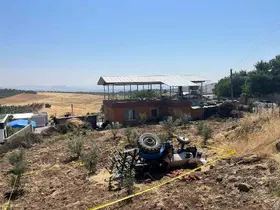 Kontrolden çıkarak devrilen traktörün sürücüsü hayatını kaybetti
