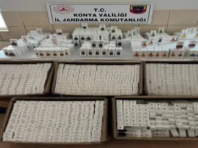 Konya’da 2 bin 500 adet kaçak parfüm ele geçirildi