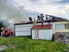 Konya'da ev yangını paniğe neden oldu