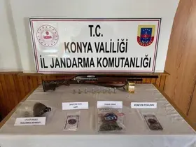 Konya'da jandarmadan uyuşturucu operasyonu
