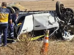 Konya’da otomobil şarampole yuvarlandı: 1 ölü, 2 yaralı