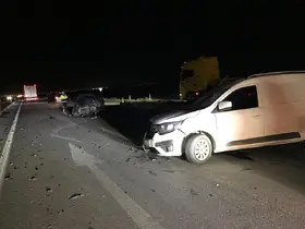 Konya’da üç araçlı trafik kazası: 6 yaralı