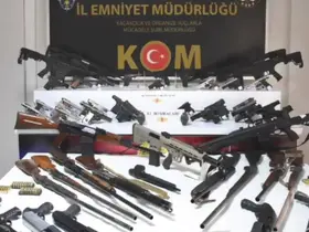 Konya dahil 35 ilde silah kaçakçılığı operasyonu