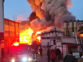 Konya’da silah fabrikasında korkutan yangın
