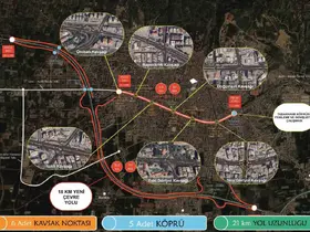 Köprülü kavşak çalışması kapsamında minibüs güzergahları değişti
