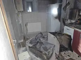 Kovancılar’da korkutan yangın
