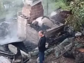 Köy fırınında çıkan yangını itfaiye söndürdü
