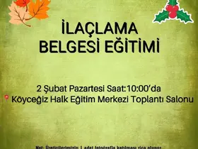 Köyceğiz’de üretici eğitimleri devam ediyor
