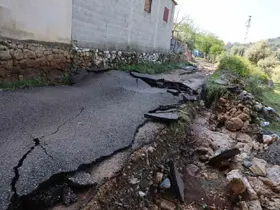 Kozan’da selin izleri havadan görüntülendi
