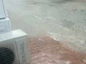 Kozcağız’da sağanak yağış yolları göle çevirdi
