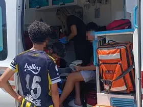 Küçük çocukların motosiklet gezintisi hastanede son buldu
