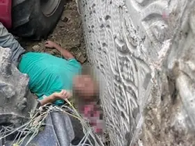 Kullandığı traktörün altında kalan çiftçi ağır yaralandı
