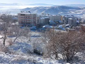 Kulp’ta tüm sokaklar buz tuttu, araçlar yola çıkamadı
