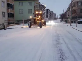 Kulu'da mevsimin ilk kar yağışı etkili oldu
