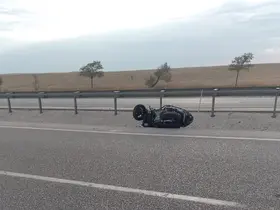 Kulu’da motosiklet devrildi: 1 yaralı
