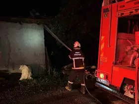 Kumru’da ahır yangını: 1 buzağı telef oldu
