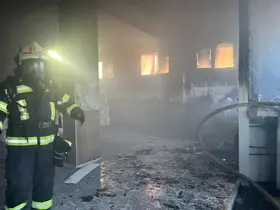 Kuruyemiş fabrikasında korkutan yangın
