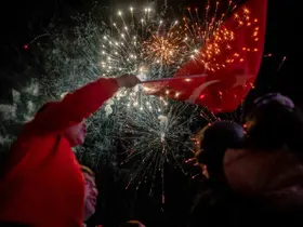 Kuşadası’nda Cumhuriyet coşkusu sokaklara taştı
