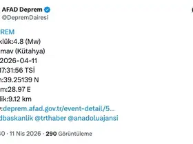 Kütahya merkezli deprem Bursa’da da hissedildi
