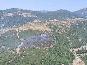 Kuyucak orman yangını kontrol altına alındı
