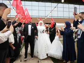 Kuzey Irak’ta gazi olan Demir dünyaevine girdi
