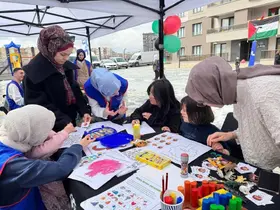 LİMAN Gönüllüler Platformu, Filistinli çocuklarla bayram sevincini paylaştı
