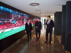 Macit, Yerkel ve Bayraktar, TFF Meral-Celal Aras Spor Lisesi’nde inceleme yaptı
