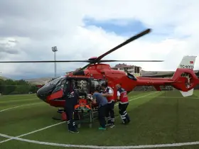 Malatya’da ambulans helikopter 72 yaşındaki hasta için havalandı
