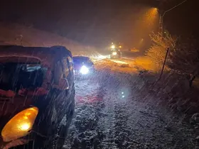 Malatya’da kar yağışı ulaşımı olumsuz etkiledi
