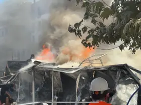 Malatya’da konteyner kentte yangın