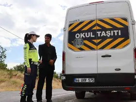 Malatya’da okul servislerine sıkı denetim
