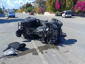 Manavgat’ta ATV ile hafif ticari araç çarpıştı: 1 yaralı
