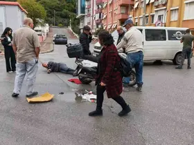 Manavgat’ta kamyonetle çarpışan motosikletin sürücüsü yaralandı
