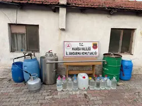 Manisa’da 112 litre sahte içki ele geçirildi
