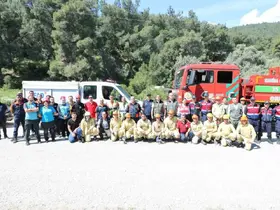 Manisa’da 5 ilçede eş zamanlı orman yangını tatbikatı gerçekleştirildi
