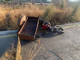 Manisa’da kamyonetle sepetli motosiklet çarpıştı: 1 ölü
