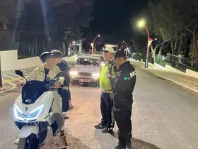 Manisa’da motosiklet sürücülerine denetim
