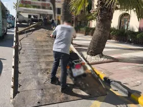 Manisa’da motosikletlere yaya yolu denetimi
